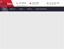 Tablet Screenshot of bluebirduae.com